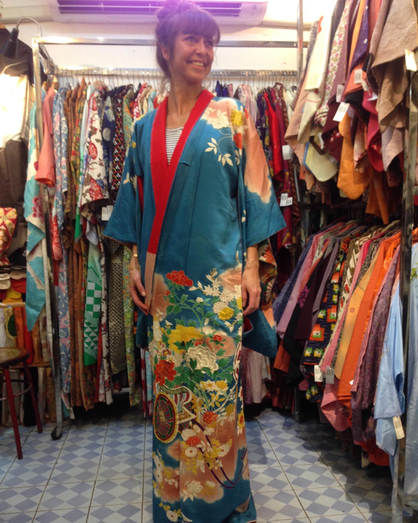 Customer wearing Sumo Vintage